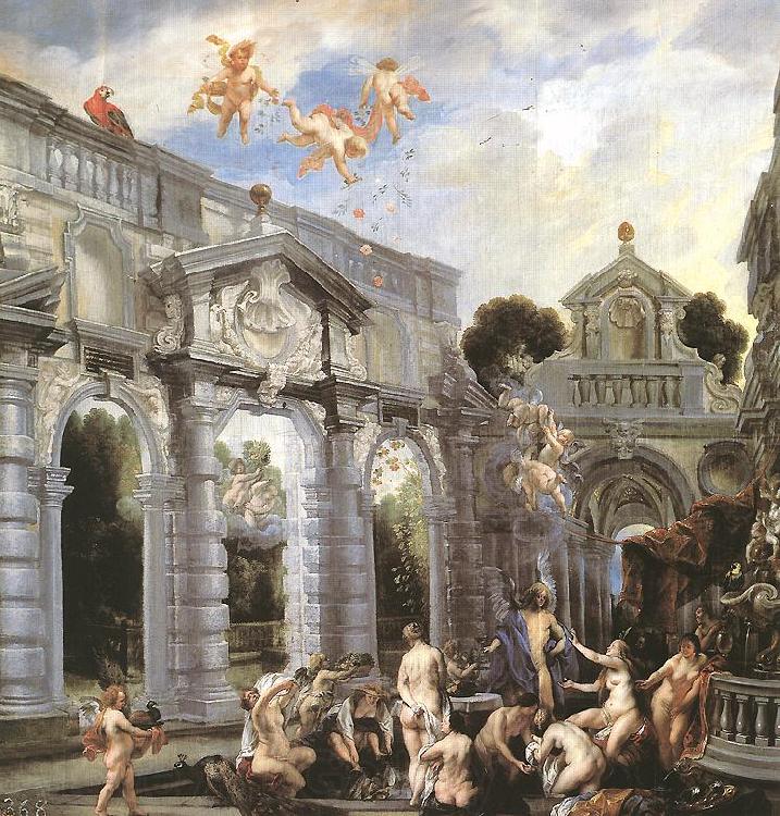 JORDAENS, Jacob Nymphs at the Fountain of Love Norge oil painting art